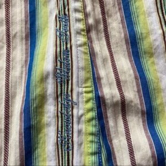 Robert Graham Button Down Stripes Size Large - Picture 3 of 8